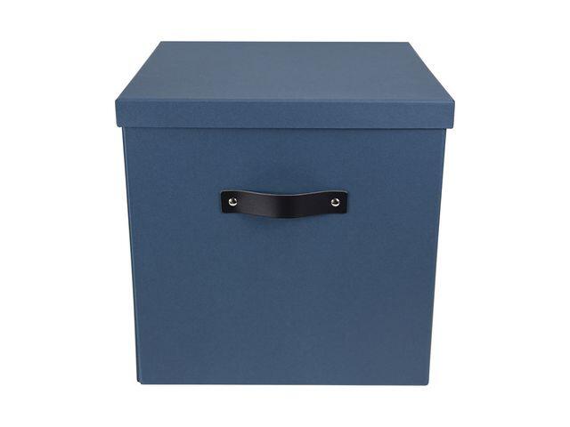 Förvaringsbox Bigso Box med Lock Kartong Större Blå