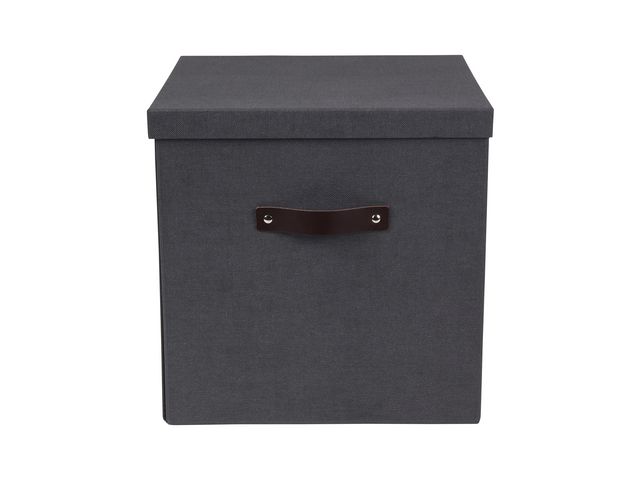 Förvaringsbox Bigso Box med Lock Kartong Större Svart