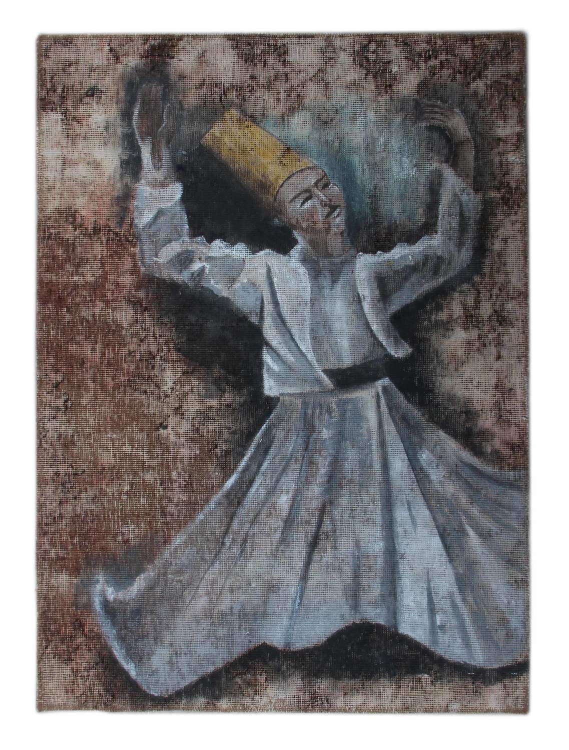 Handknuten Persisk Vintagematta 91x128cm