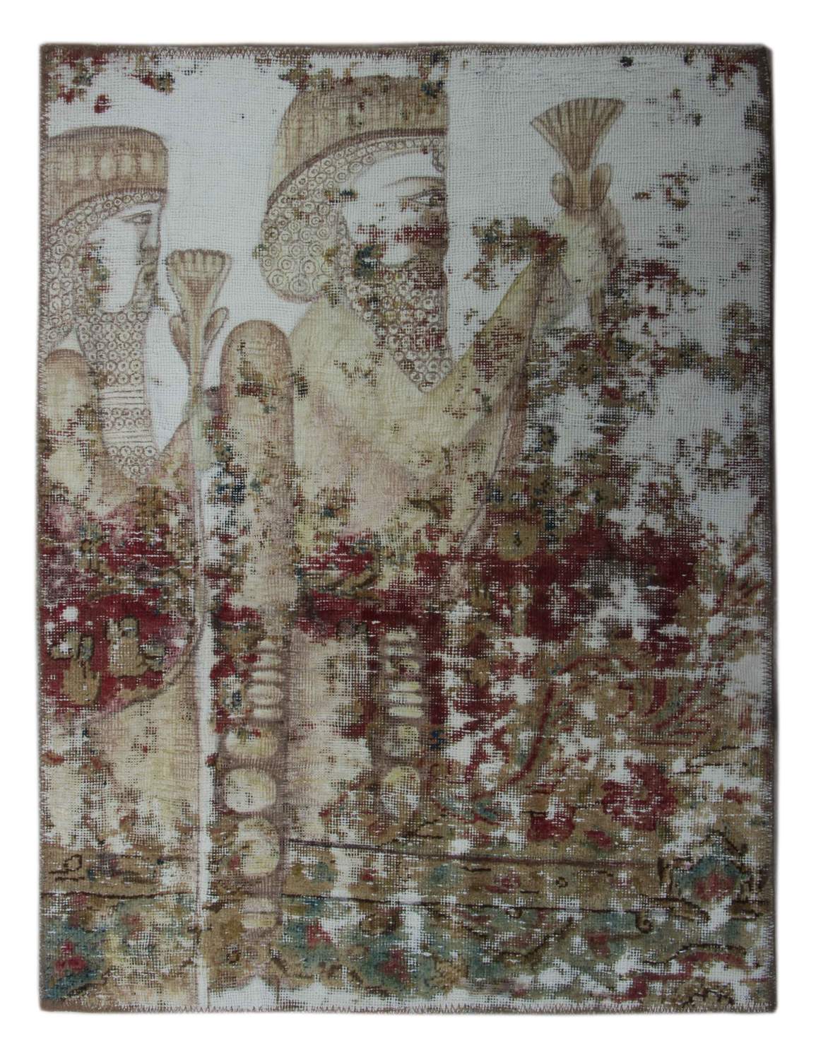 Handknuten Persisk Vintagematta 83x110cm