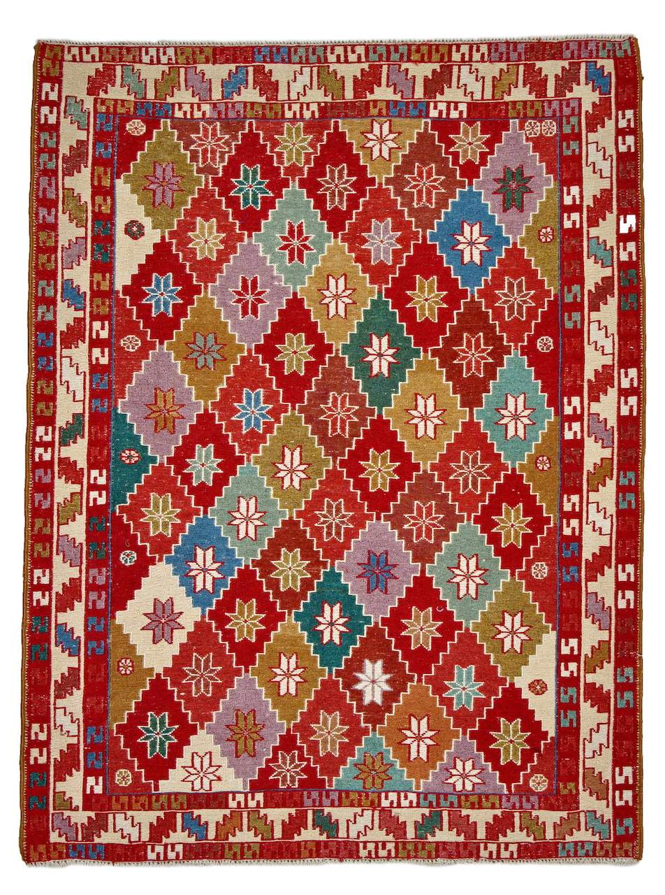 Handknuten Persisk Matta Varni Ardebil Kelim 106x141cm