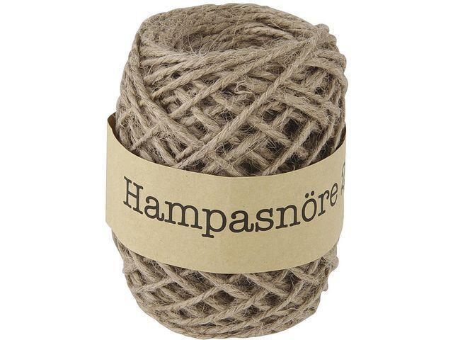 Hampasnöre Hedlunds Naturfärgat 25m/rl