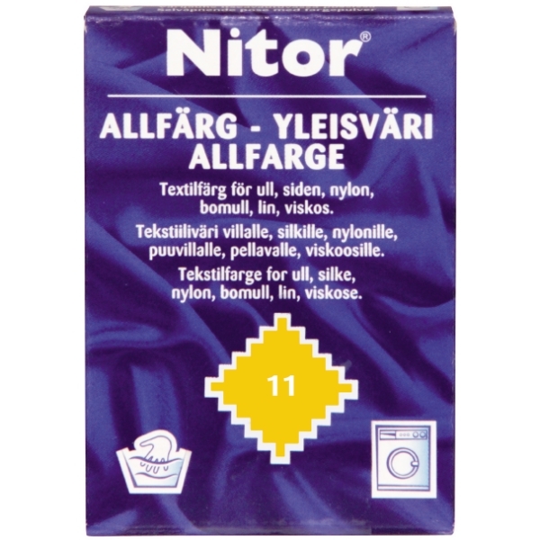 Textilfärg Allfärg Nitor 11 Gul 15g