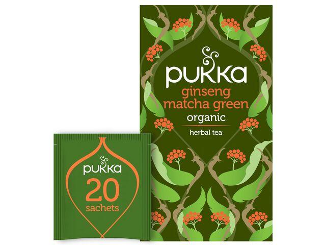 Te Pukka Ginseng Matcha Green 20st