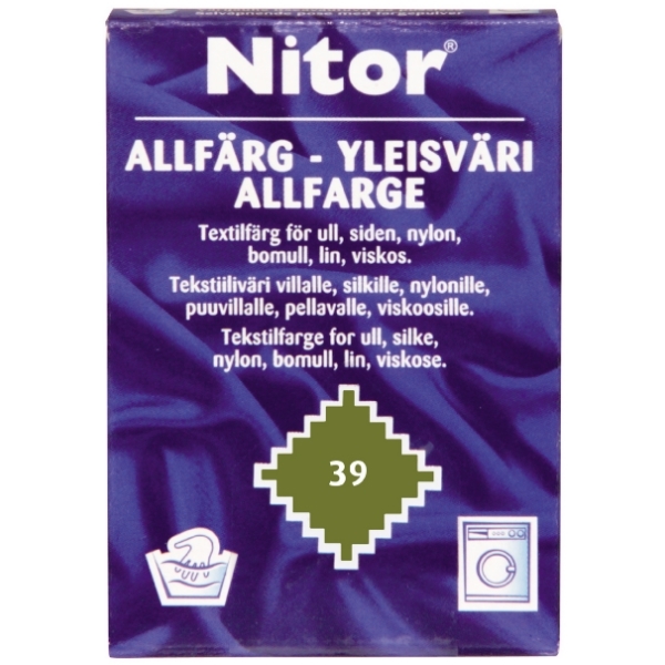 Textilfärg Allfärg Nitor 39 Olivgrön 15g