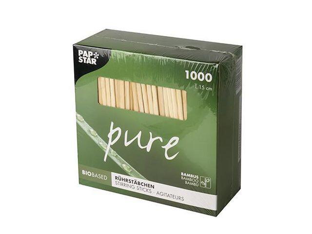 Rörpinne Papstar Pure Bambu 15cm 1000st