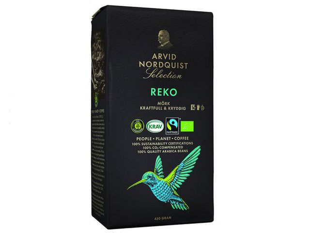 Kaffe Arvid Nordquist Reko Mörkrost 450g
