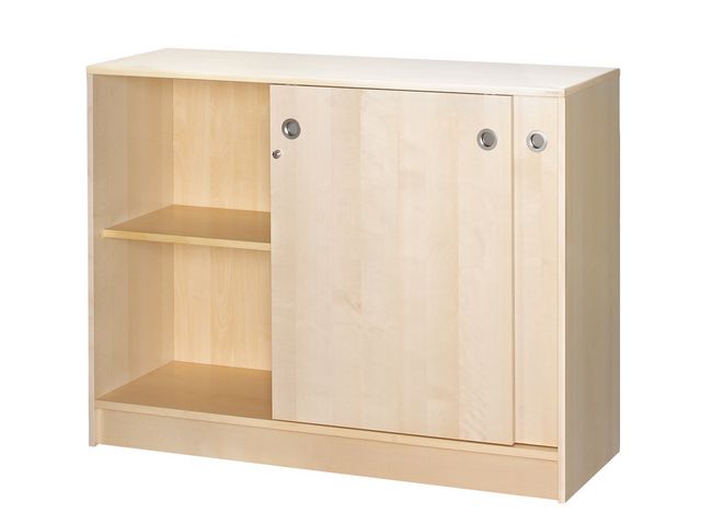 Skåp Lanab Skjutdörrar Björklaminat 2XA4 92.5cm