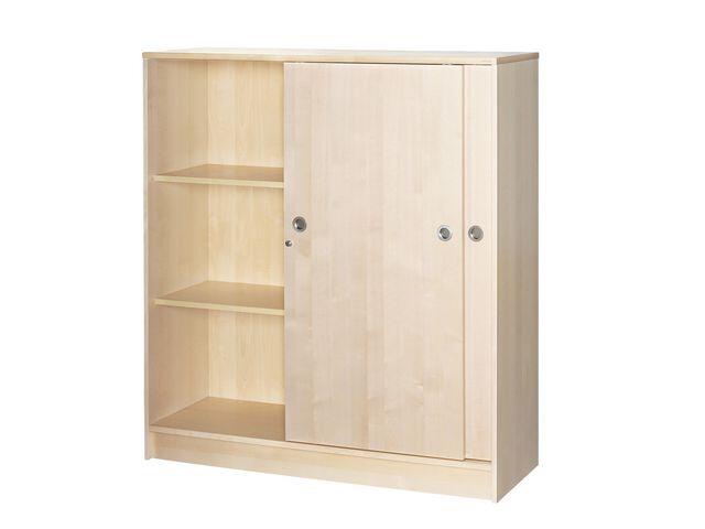 Skåp Lanab Skjutdörrar Björklaminat 3XA4 132.5cm