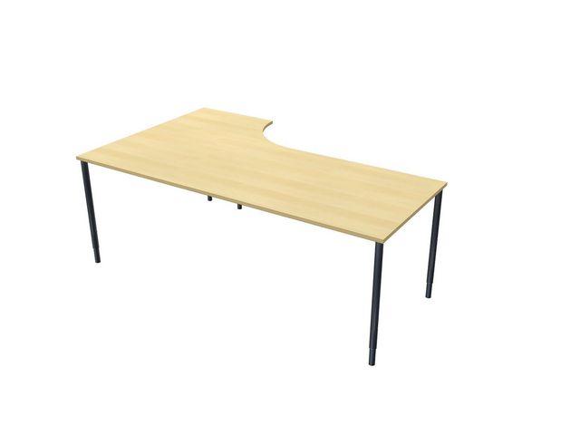 Bord Lanab Frist H Björklaminat-Svart 2x1.2x0.8x0.6m