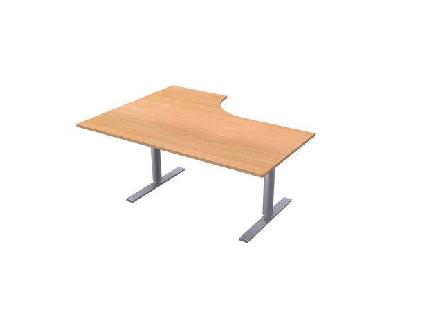 Bord Lanab El Höger Boklaminat-Grå 1.6x1.2x0.8x0.6m