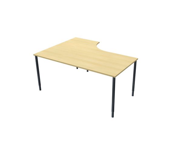 Bord Lanab Frist H Björklaminat-Svart 1.6x1.2x0.8x0.6m