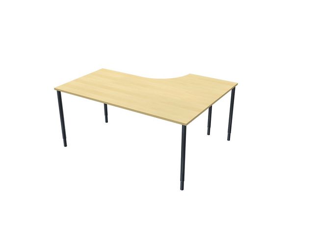 Bord Lanab Frist V Björklaminat-Svart 1.6x1.2x0.8x0.6m