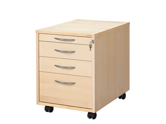 Skrivbordshurts Lanab 4 Lådor Björkfanér