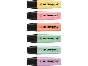 Överstrykningspenna Stabilo Boss Pastell 6st extra bild 1