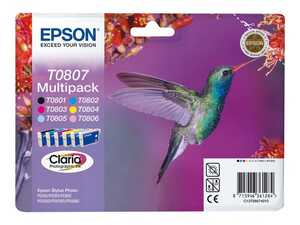 Bläckpatroner Epson C13T08074011 6-Färger extra bild 1