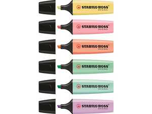 Överstrykningspenna Stabilo Boss Pastell 6st extra bild 2