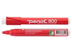 Whiteboardpenna Penol 800 Rund Röd 1.5mm extra bild 2