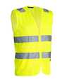 Väst Worksafe Unisex Hi-Vis Zip Vest cl 2 Gul