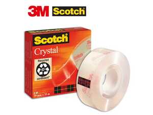 Kontorstejp Scotoch Crystal 33mx19mm