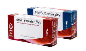 Engångshandskar Vinyl Finess Puderfri Transparent 100st