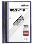 Klämmapp Durable Duraclip Midnattsblå A4 till 30 ark