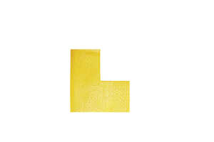 Golvmarkering Durable L-form Självhäftande Gul 100mm 10st