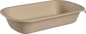 Form Abena Take-away Bagasse Oblekt 1-fack Brun 1000ml 125st