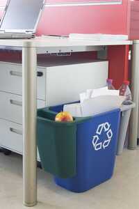 Papperskorg Rubbermaid Blå Återvinning 26.6L extra bild 2