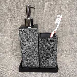 Badrumsset Cult Design Kub Orient Asfalt 3 delar