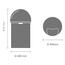 Papperskorg Brabantia Push Bin Rostfri 60L extra bild 4