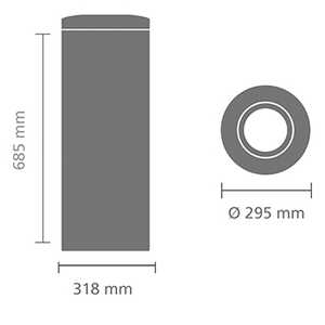 Papperskorg Brabantia Flameguard Rostfri 30L extra bild 4
