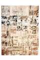 Handknuten Persisk Patchworkmatta Ull/Garn Flerfärgad 170x227cm