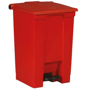 Soptunna Rubermaid Slim Jim Step-On Can Röd 50L