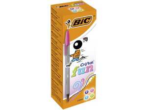 Kulpenna Bic Cristal Fun 4-Färger 1.6mm 20st