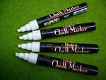 Märkpenna Marvy Chalk Marker Vit 4st