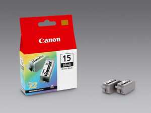 Bläckpatroner Canon BCI-15BK Svart 2st extra bild 1