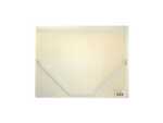 Gummibandsmapp Nordic Brands Plast 3-Klaff Transparent/Vit A4