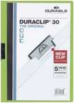 Klämmapp Durable Duraclip Grön A4 till 30 ark