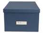 Förvaringsbox Bigso Box med Lock Kartong Blå
