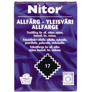 Textilfärg Allfärg Nitor 17 Svart 15g