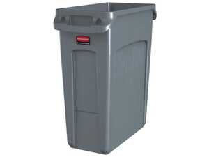 Soptunna Rubbermaid Slim Jim utan Lock Grå 60L